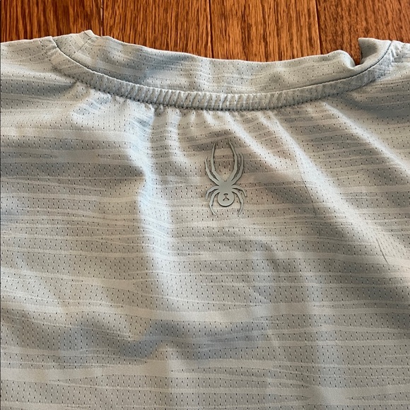 Spyder Men’s Light Blue Athletic Performance Short Sleeve T Shirt Size XL - Picture 6 of 7